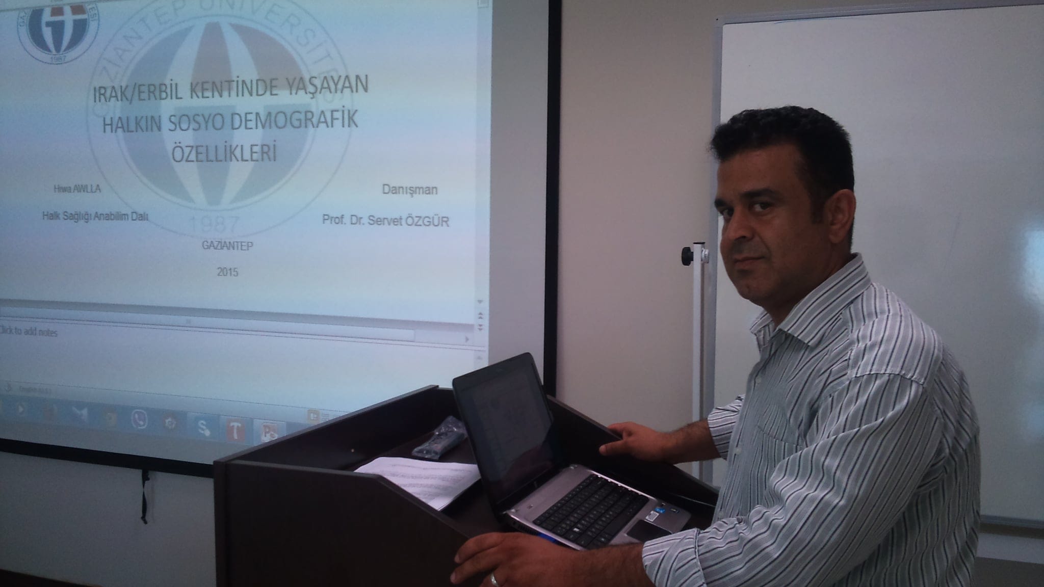 CEE education advisor presenting to students