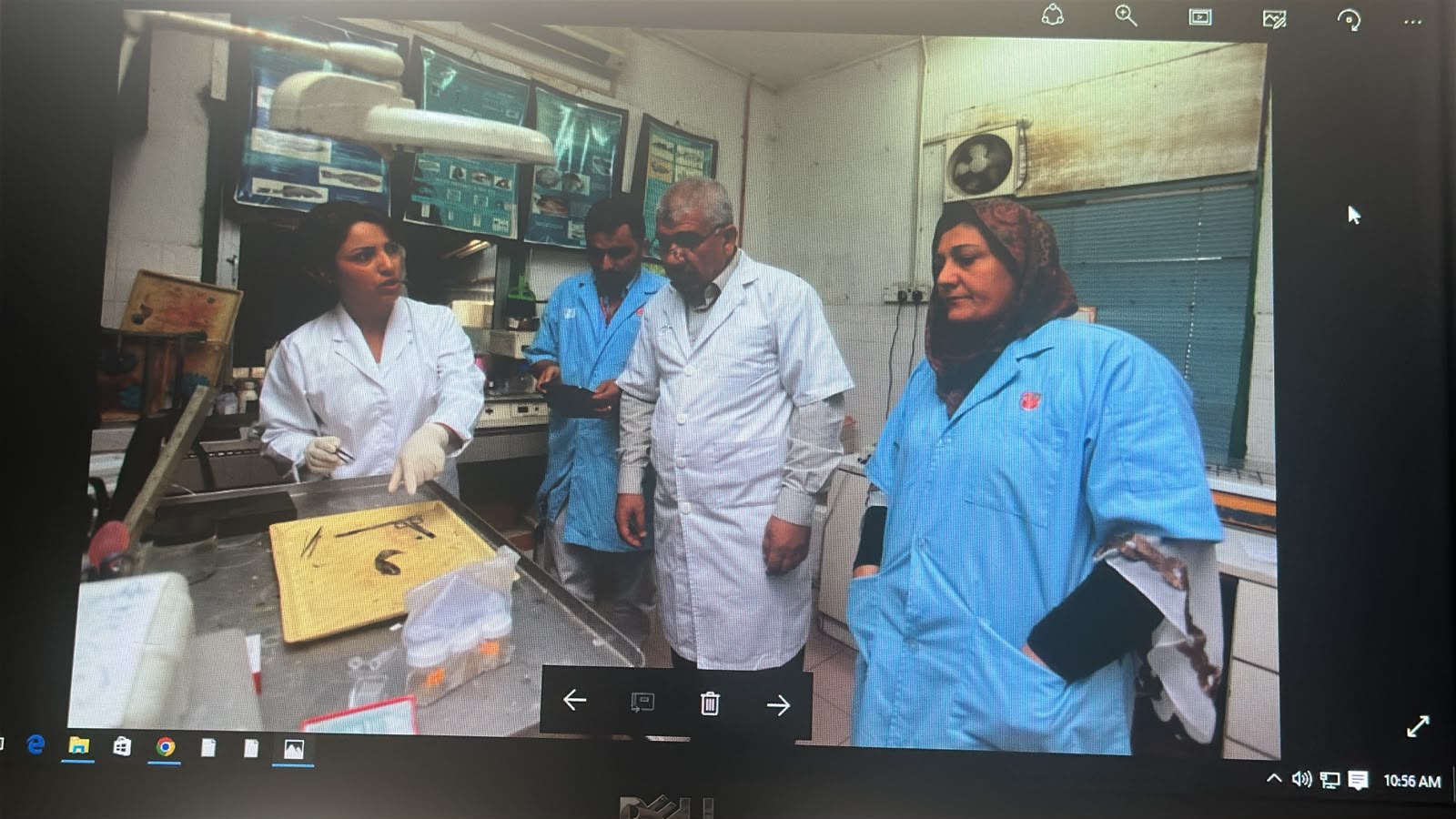 Professional training in a laboratory